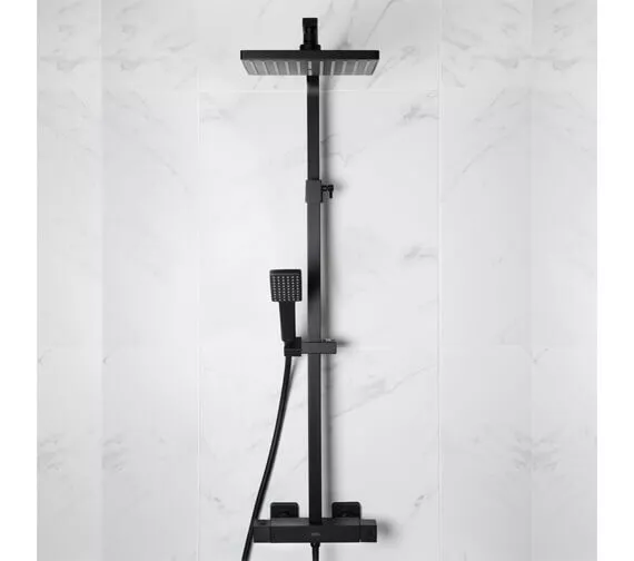 Bristan Craze Bar Mixer Shower with Dual Shower Heads - Black