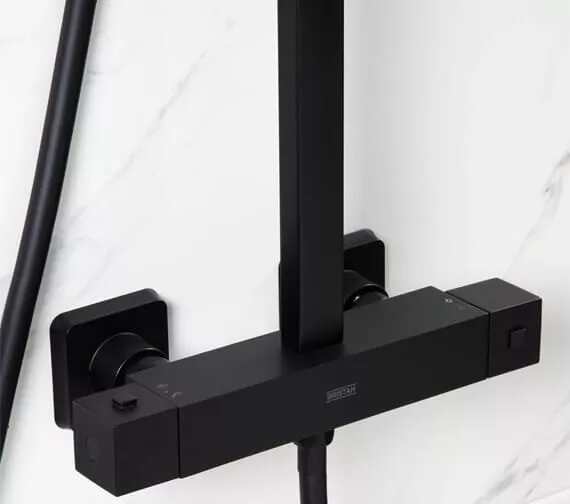 Bristan Craze Bar Mixer Shower with Dual Shower Heads - Black - Image 2