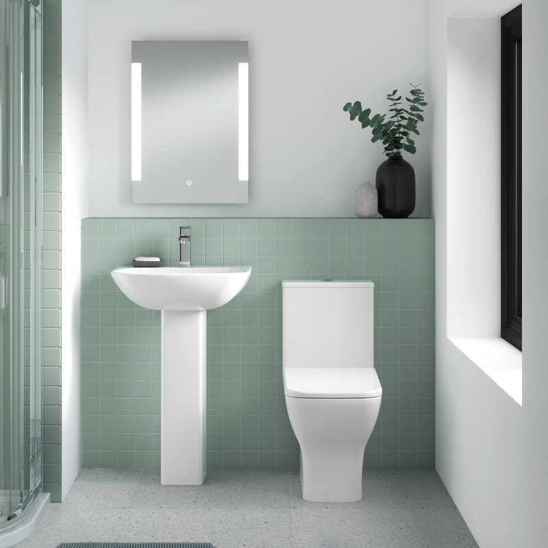 Nuie Ava Rimless Close Coupled Toilet – Short Projection & Soft Close Seat - Image 3