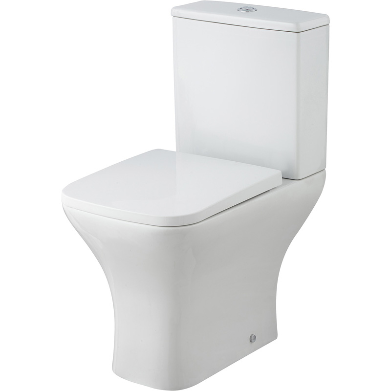 Nuie Ava Close Coupled Toilet with Soft Close Seat in White