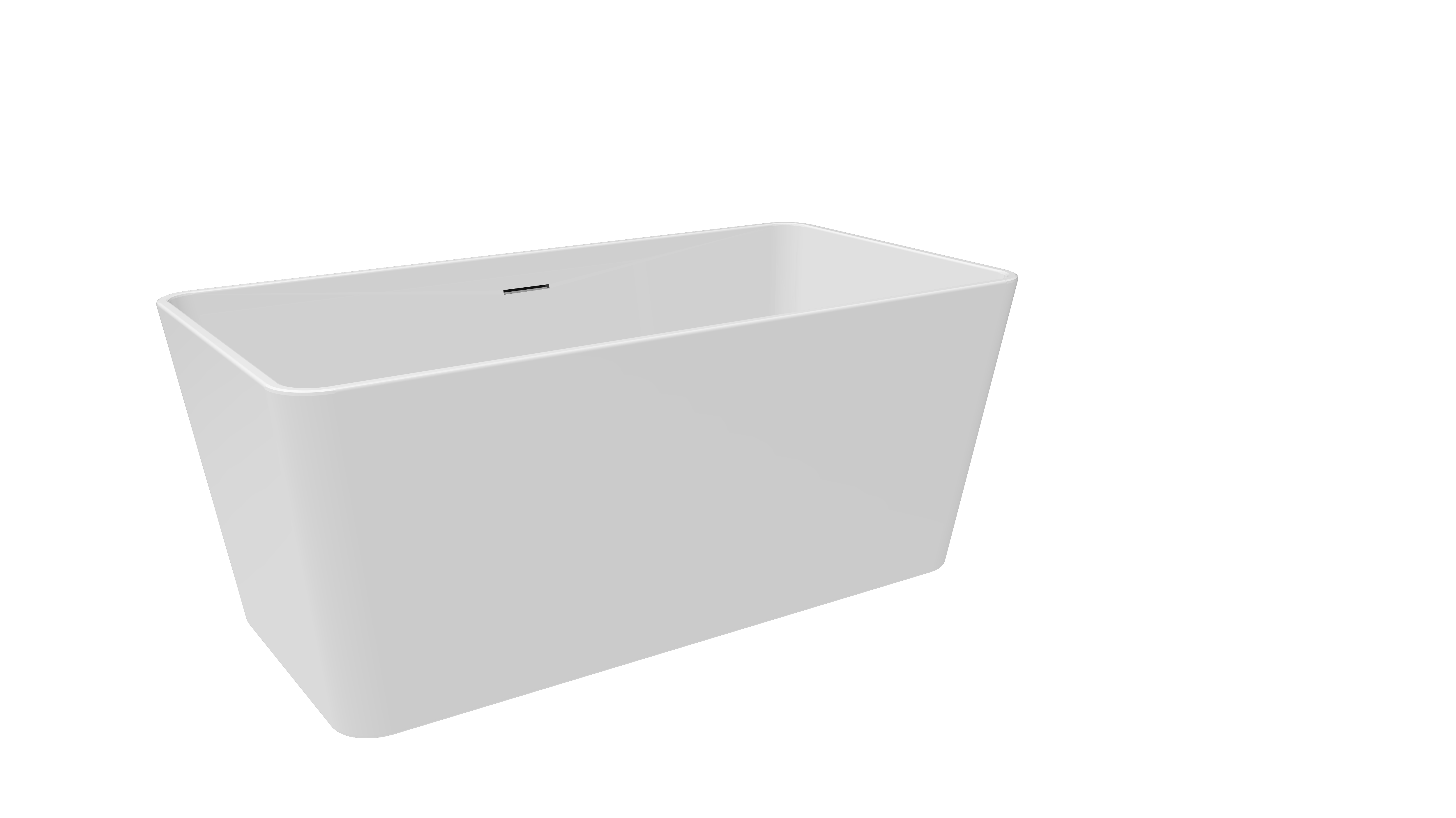 Bainlo Alba 1300 x 700mm Compact Freestanding Bath – Double-Ended Design - Image 4