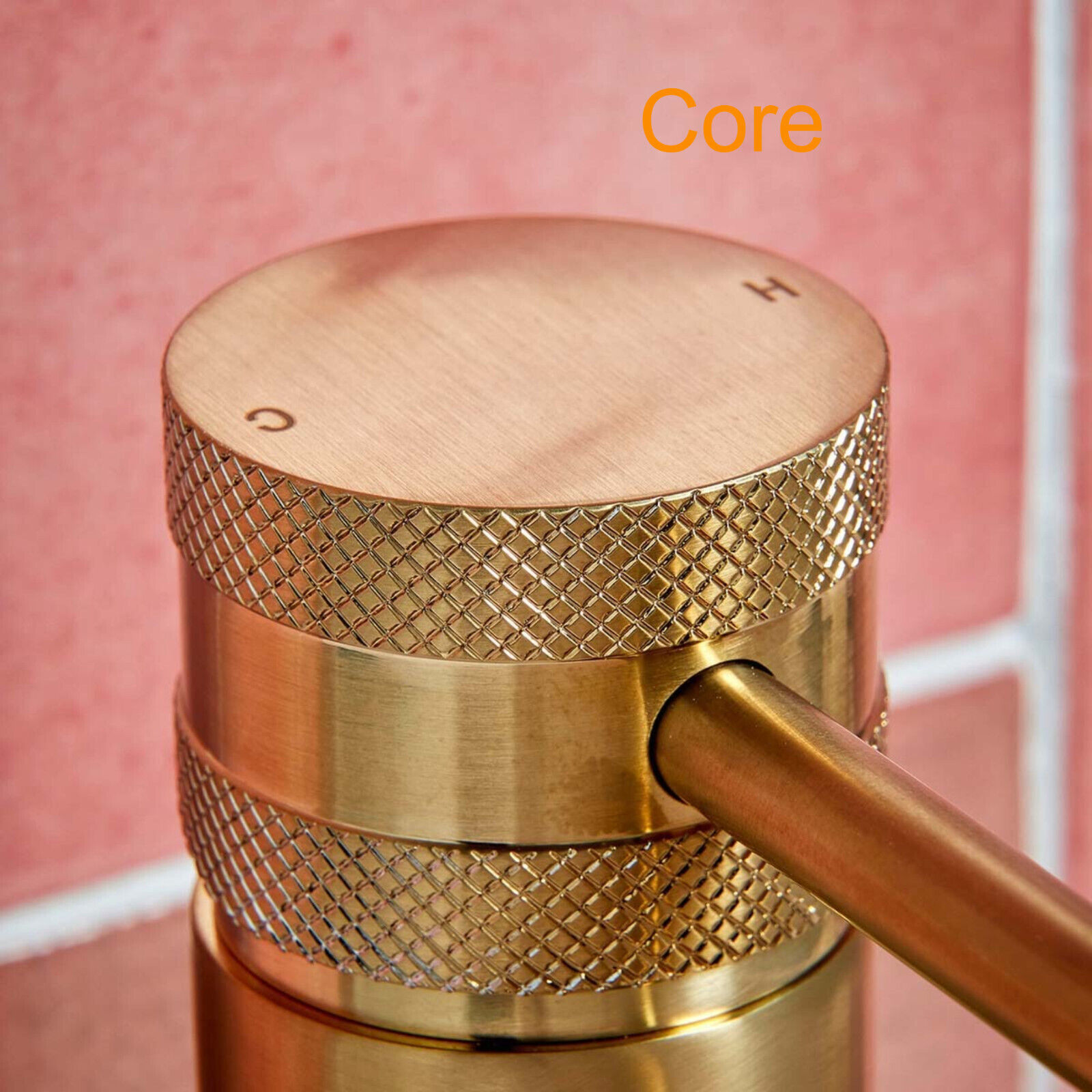 Scudo Core Mono Basin Mixer Brushed Brass - Image 4