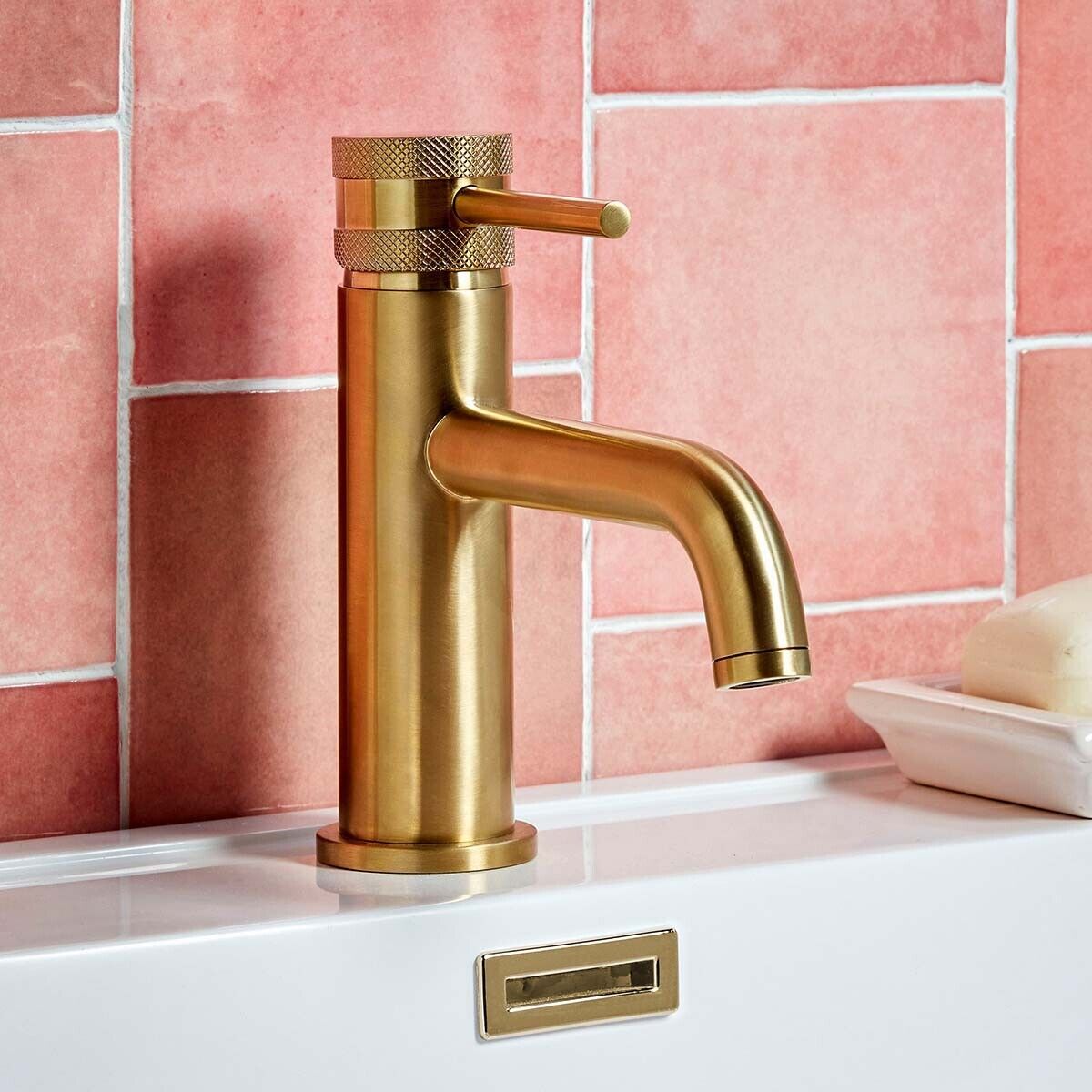 Scudo Core Mono Basin Mixer Brushed Brass - Image 2