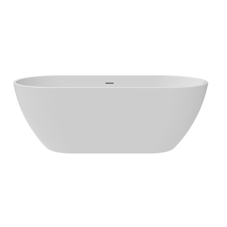 Bainlo Albus white double-ended freestanding bath in gloss finish