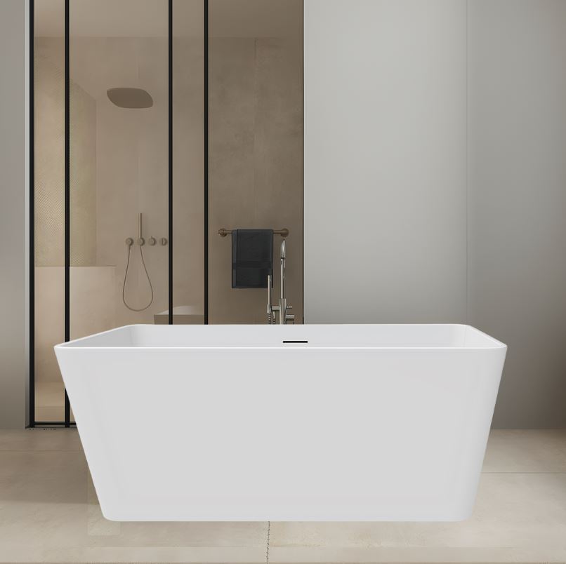 Bainlo Alba 1300 x 700mm Compact Freestanding Bath – Double-Ended Design