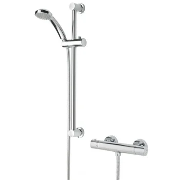 Bristan Frenzy Chrome Thermostatic Easy Fit Bar Shower-3 Mode Kit
