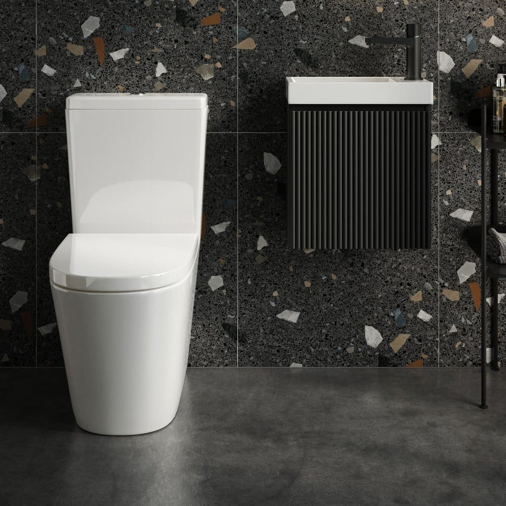 Scudo Linea Rimless Close-Coupled Back to Wall Toilet with Soft-Close Seat - Image 4