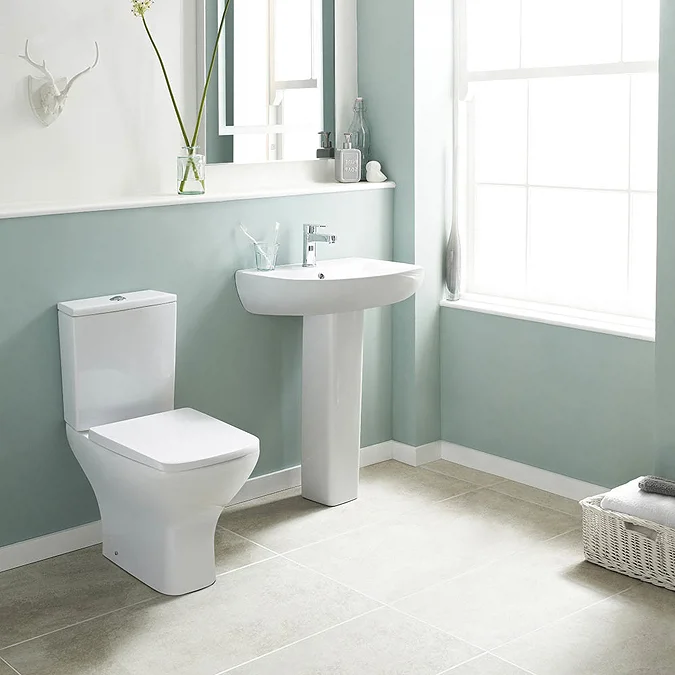 Nuie Ava Rimless Close Coupled Toilet – Short Projection & Soft Close Seat - Image 2