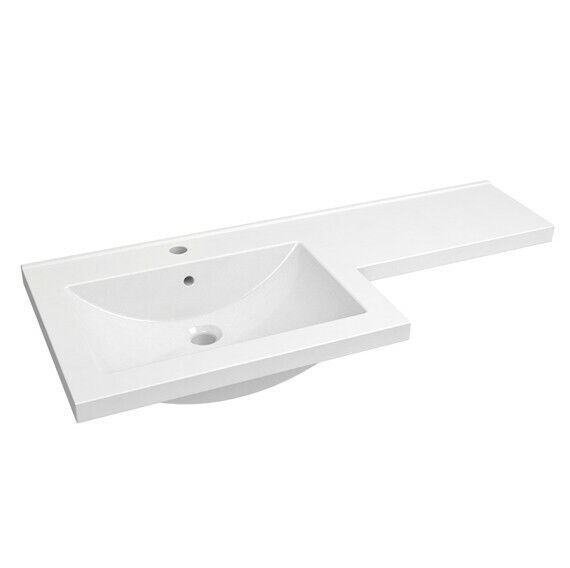 Kartell Matrix 1100mm Storm Grey Gloss L-Shaped Basin & WC Unit - Left or Right Hand Option - Image 3