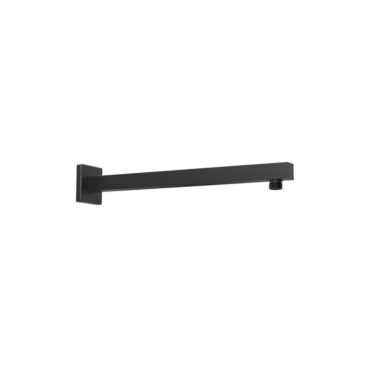Kartell Square Wall-Mounted Shower Arm (448mm) in Black – Nero Range