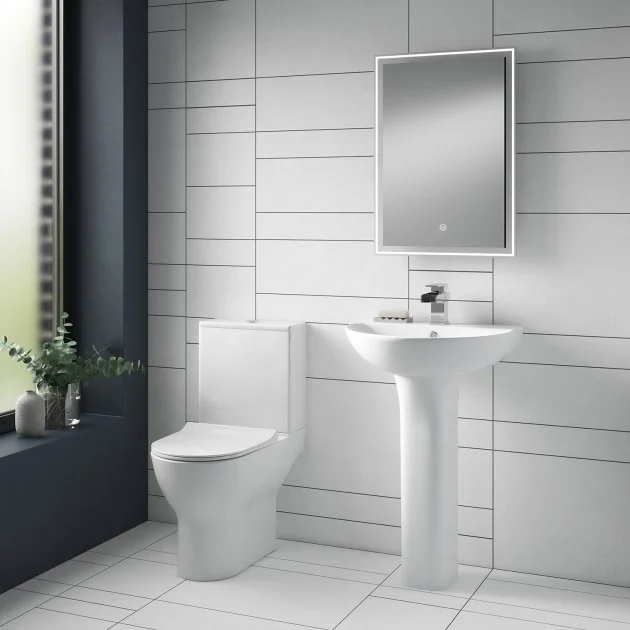 Nuie Freya Close Coupled Toilet Compact Rimless-Soft Close Seat - Image 2