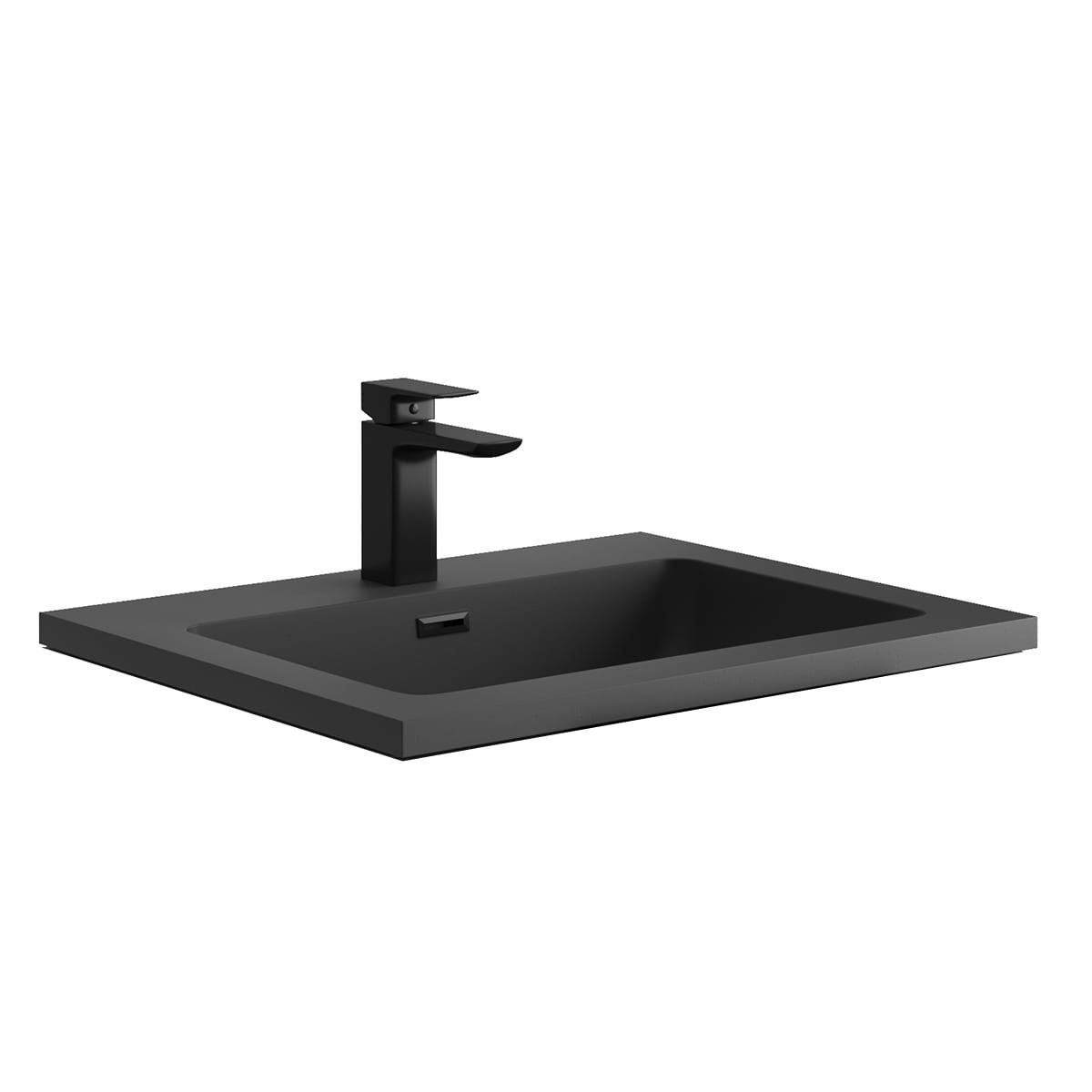 Scudo - Ambience 600mm LED Wall Mounted Vanity Unit With Grey Basin - Image 6