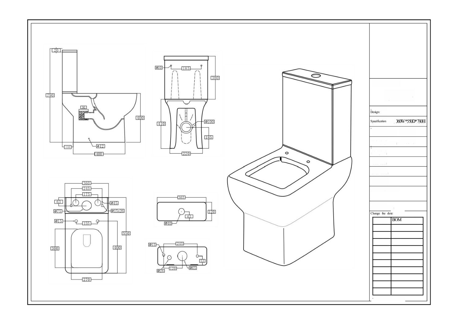 Scudo Choices 550mm Toilet – Space-Saving, Rimless & Hygienic - Image 3
