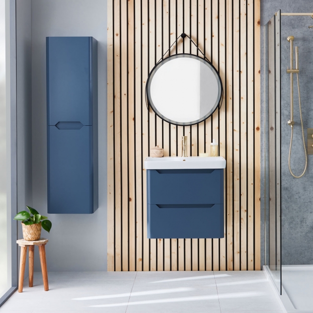 Ella Wall Hung 2-Drawer Vanity Unit with Basin – 600mm Wide - Image 3