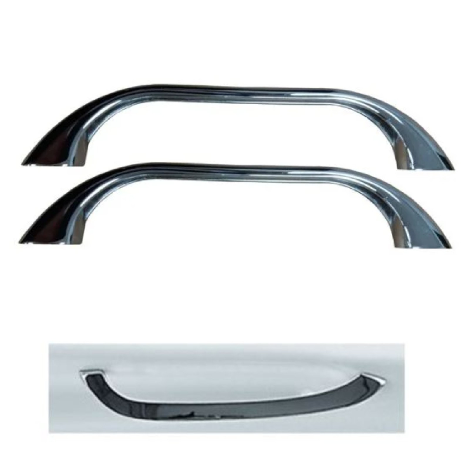 Roca Carla 1700 x 700mm 2TH Steel Enamel Bath with Grips & Anti-Slip Base - Image 4