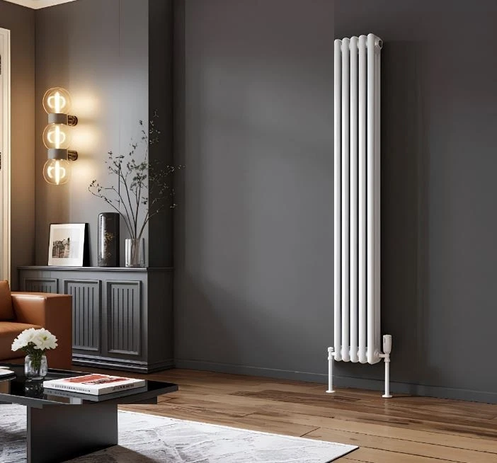 HEATWICK Heritage 1800mm White Vertical Column 2 Radiator 3 Sizes-245-335-425mm - Image 2