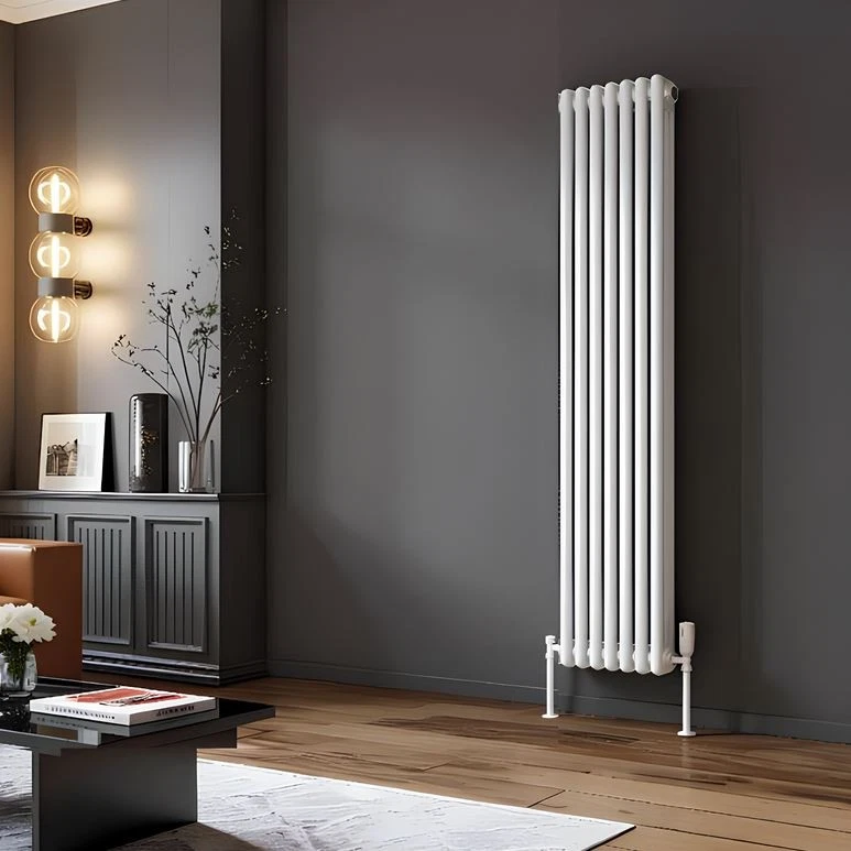 HEATWICK Heritage 1800mm White Vertical Column 2 Radiator 3 Sizes-245-335-425mm - Image 3